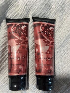 WEN Pomegranate Finishing Treatment Creme - Red. Set of 2.